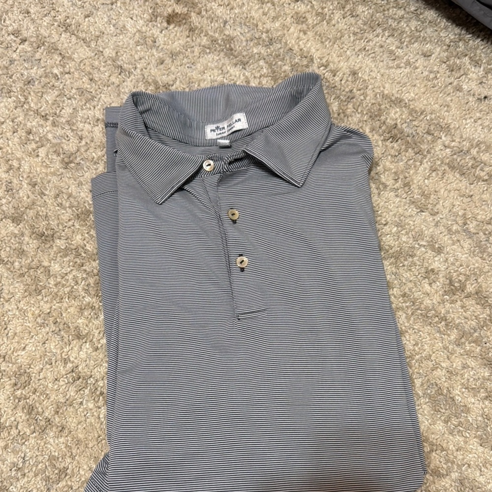 Polo by Ralph Lauren Men's Gray Striped Shirt